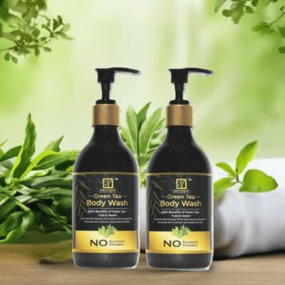 green tea body wash combo 300ml. pack of 2   babus nature edited 2