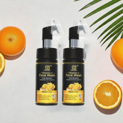 Green Tea Body Wash Combo 300ml. (Pack of 2) Body Wash Babu's Nature 34 Vitamin C Face Wash Combo 150ml. Pack of 2 Babus Nature edited 1